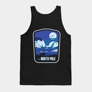 The North Pole Polar Bear Vintage Souvenir Design Gift Tank Top